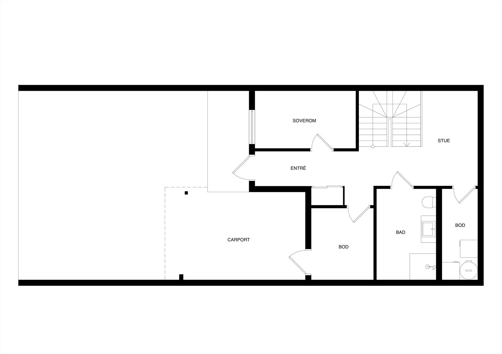 Planskisse underetasje Galleribilde