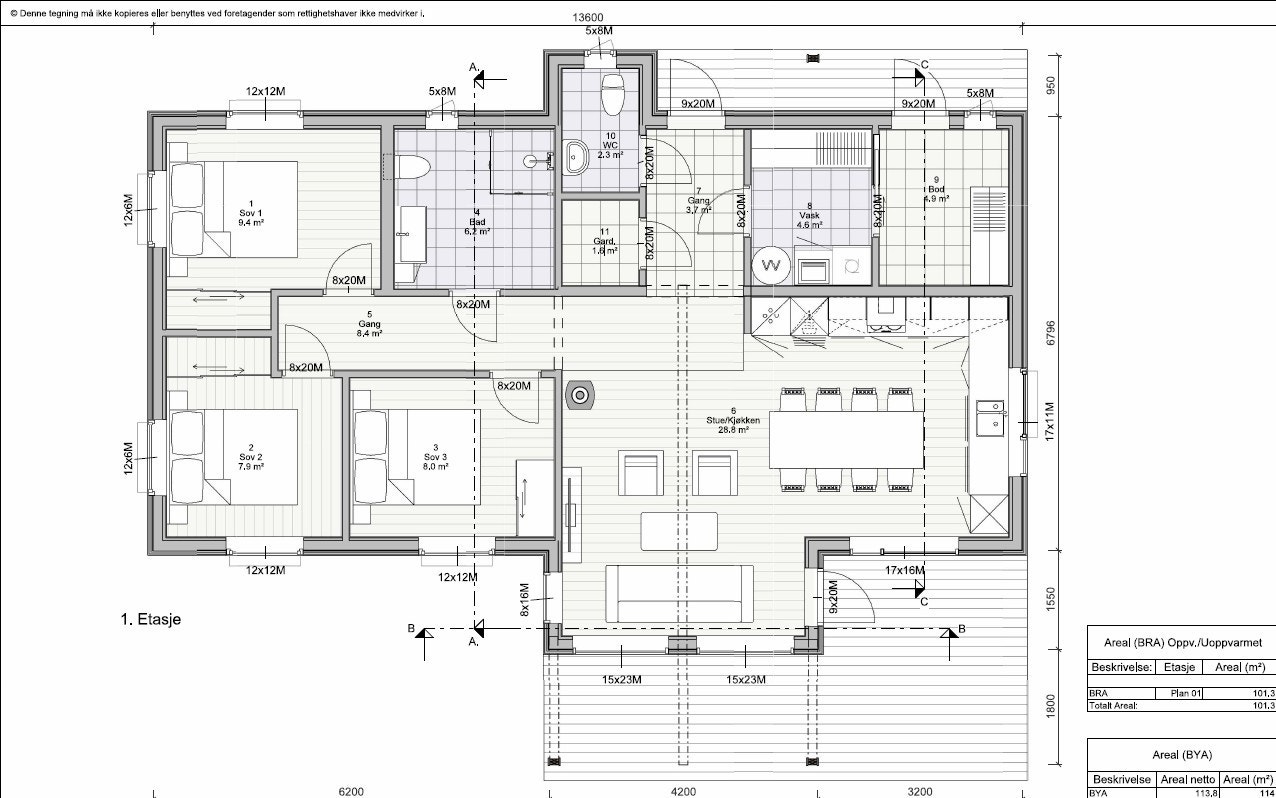 Smarte løsninger på romslig hytte. Galleribilde
