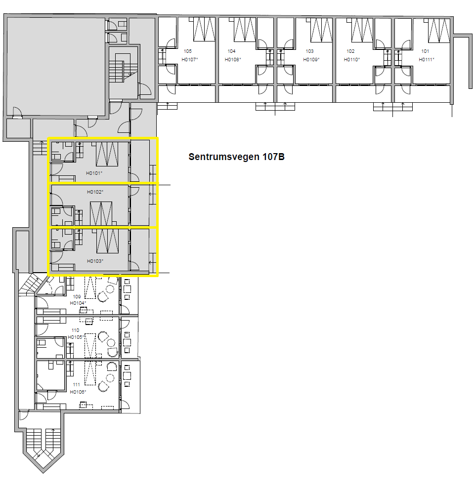 Markering viser tilgjengelige hybler Galleribilde