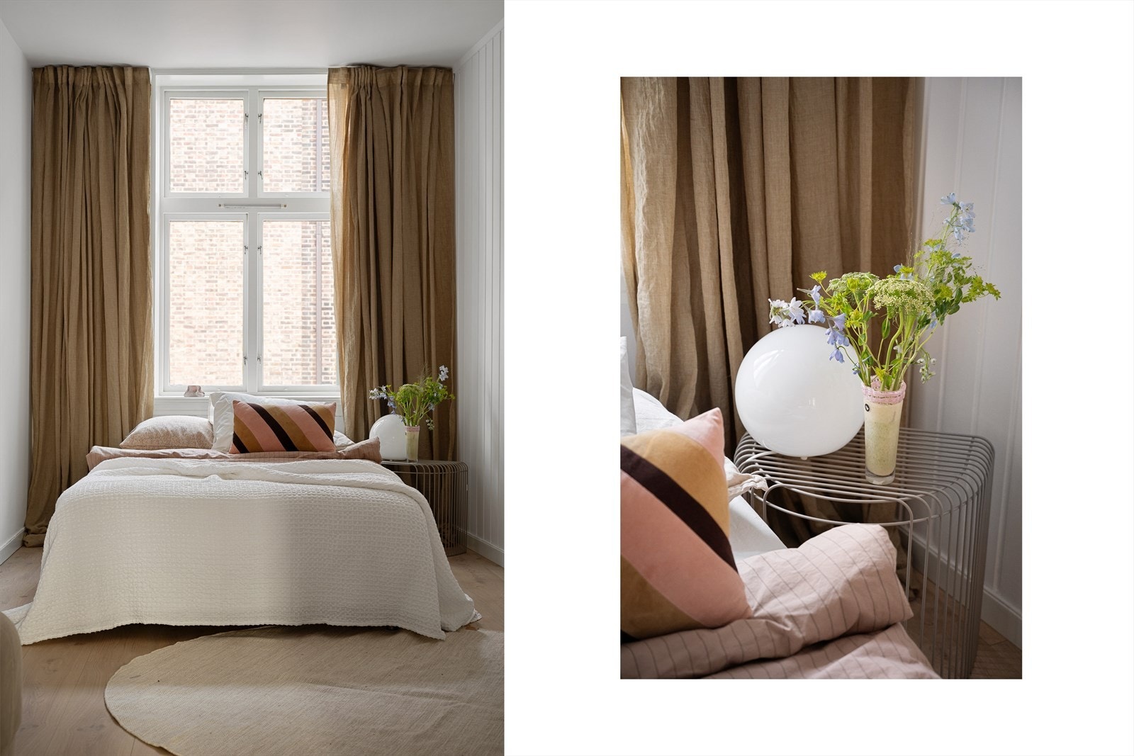 Rommet gir plass til seng, nattbord og oppbevaringsløsninger. Galleribilde