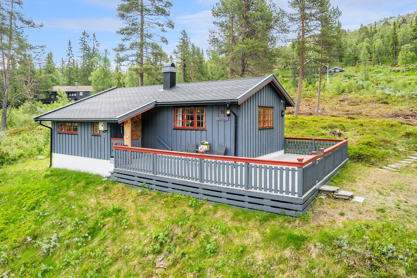 Østre Gråhaugen 15 ligger fint til ca 850 moh, ca 13 km fra Otta. Galleribilde