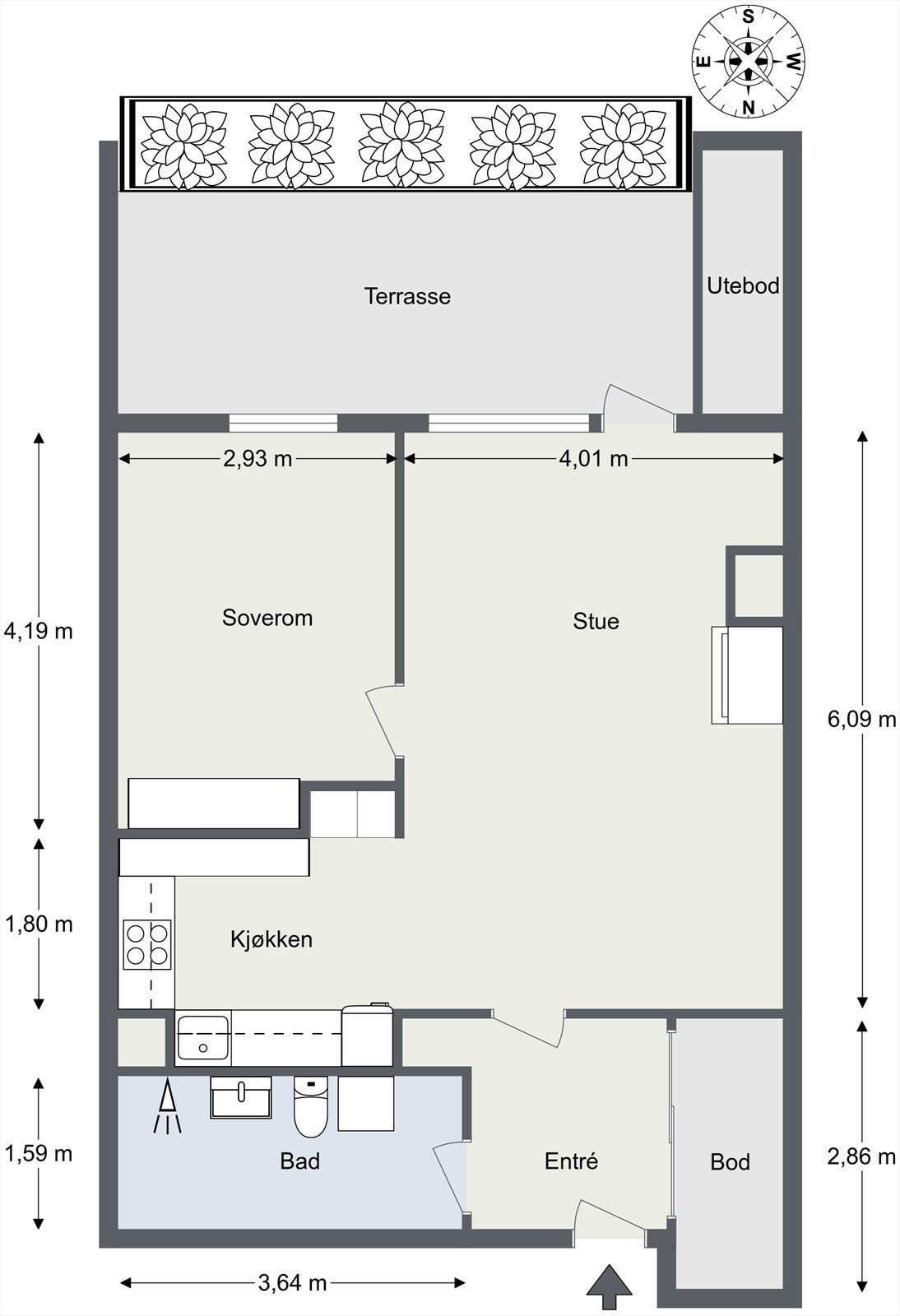 Plantegning. Galleribilde