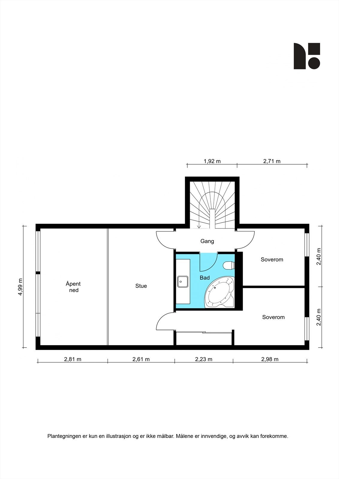 Alternativ plantegning 2. etasje Galleribilde