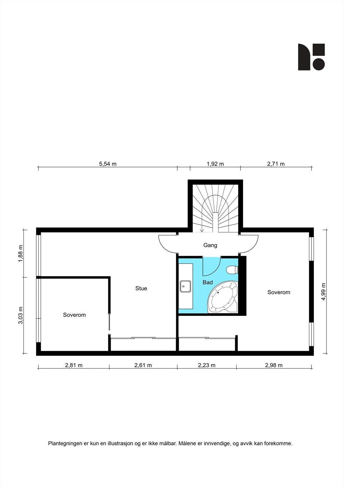 Plantegning 2. etasje Galleribilde