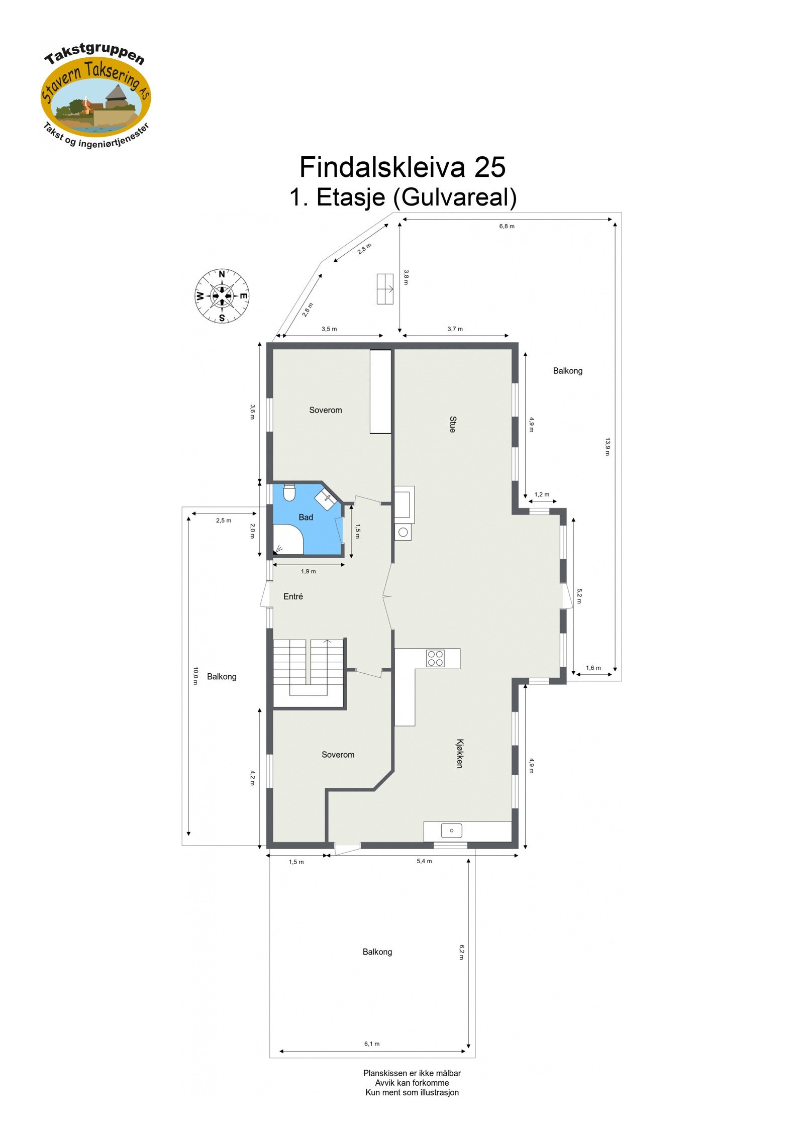 Plantegning 1. Etasje Galleribilde