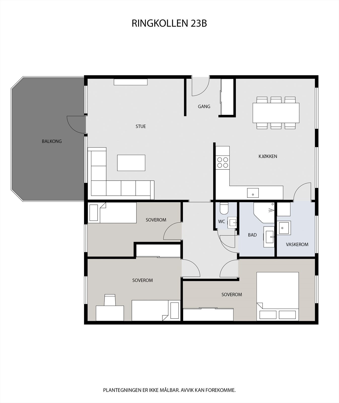 Plantegning 3 etasje. Galleribilde