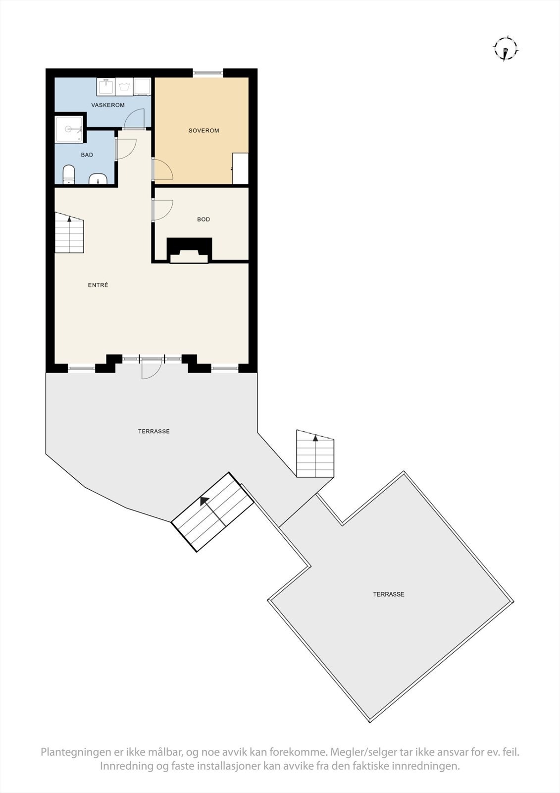 Plantegning underetasje Galleribilde