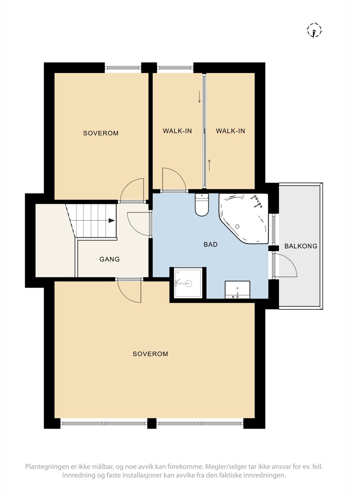 Plantegning 2. etasje Galleribilde
