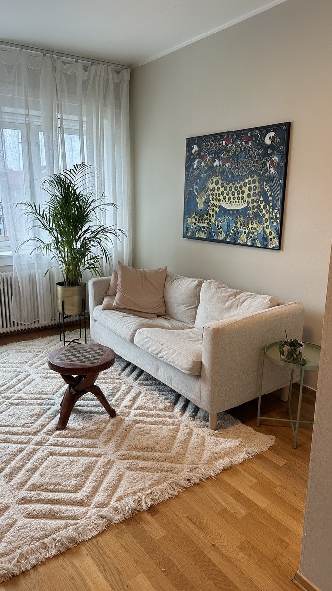 Flott og lys stue Galleribilde