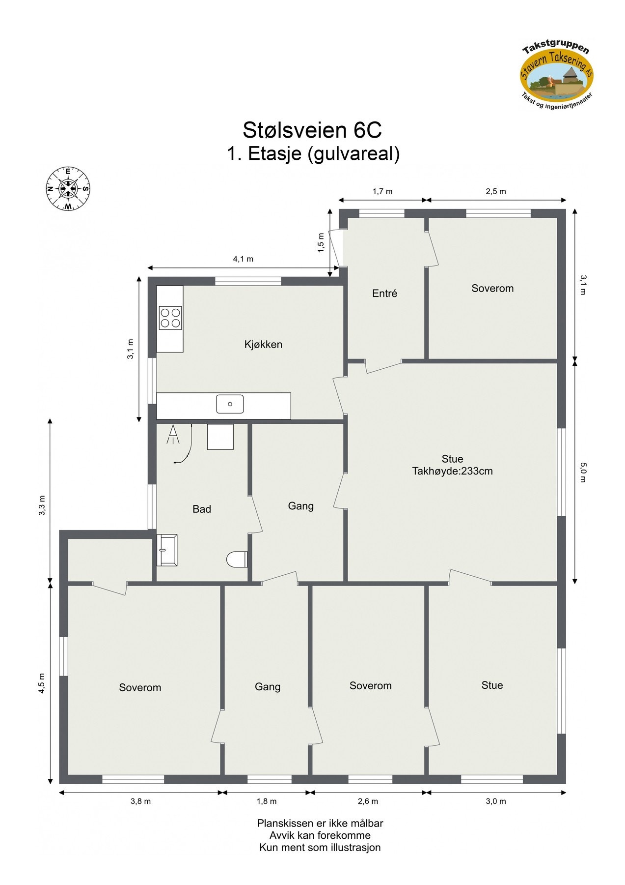 Plantegning eksisterende bolig Galleribilde