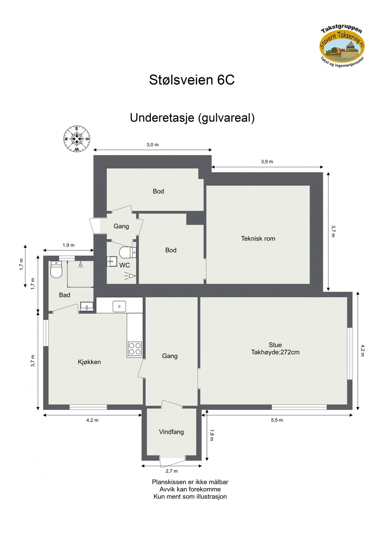 Plantegning eksisterende bolig Galleribilde