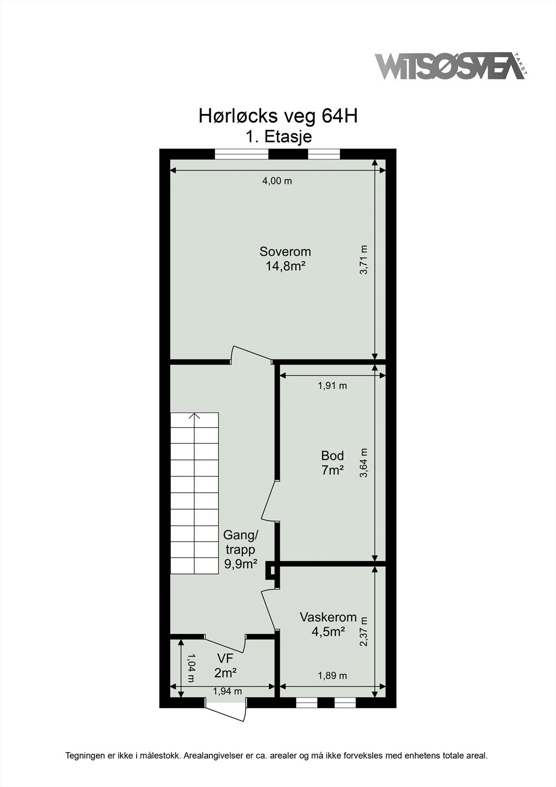 Planskisse 1. etasje. Galleribilde