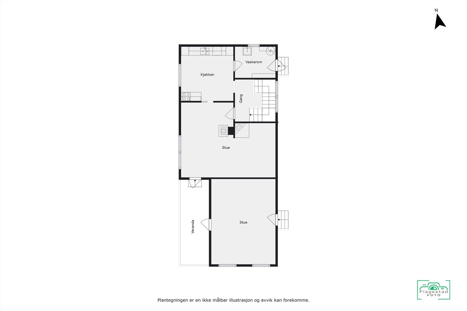 Plantegning - hovedetasje Galleribilde