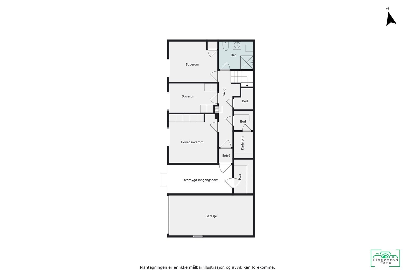 Plantegning - underetasje Galleribilde