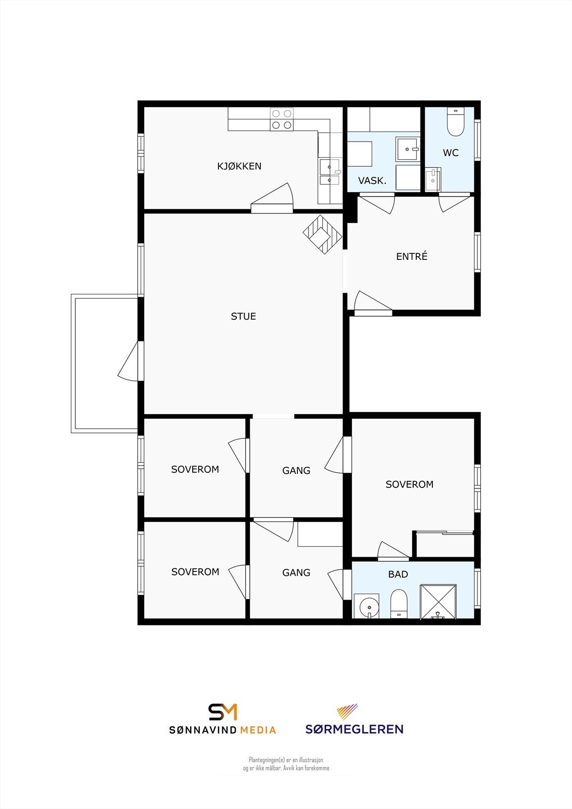 Plantegning Galleribilde