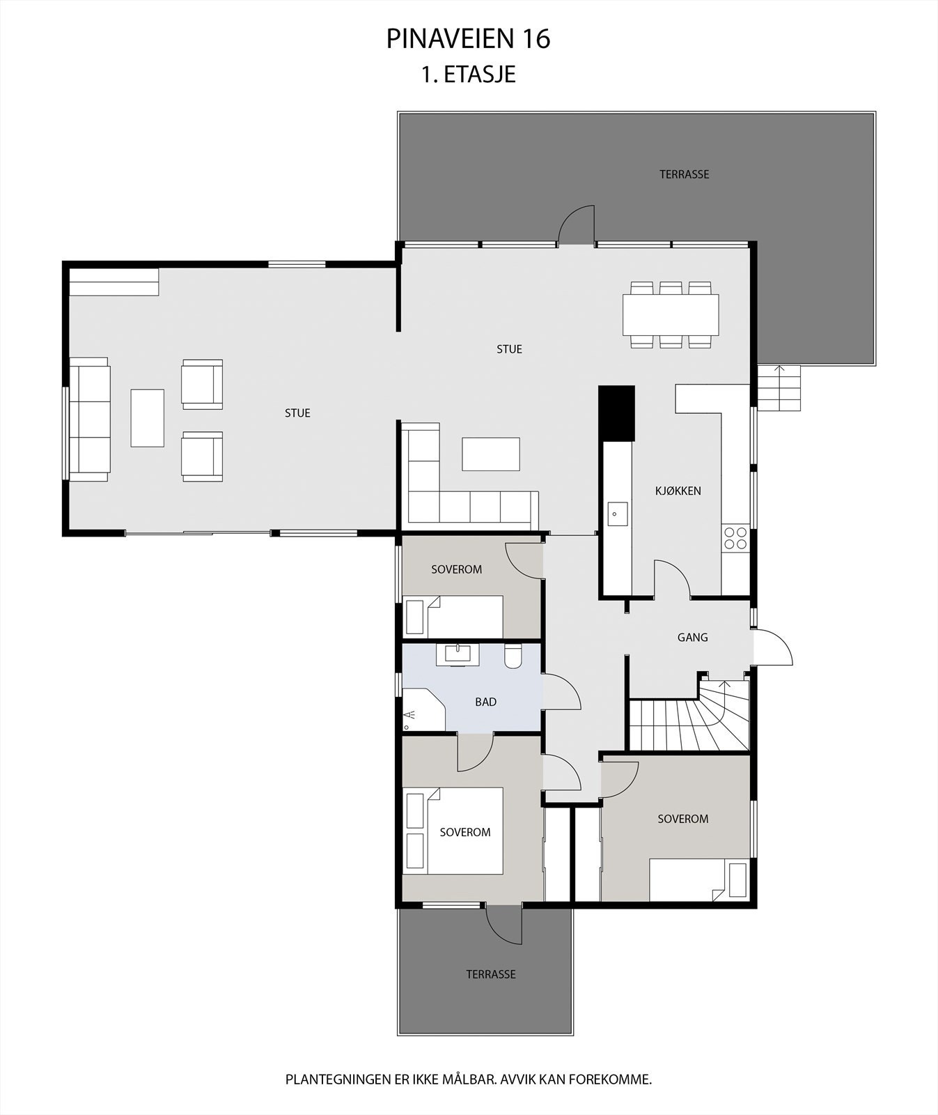 Plantegning 1ETG Galleribilde
