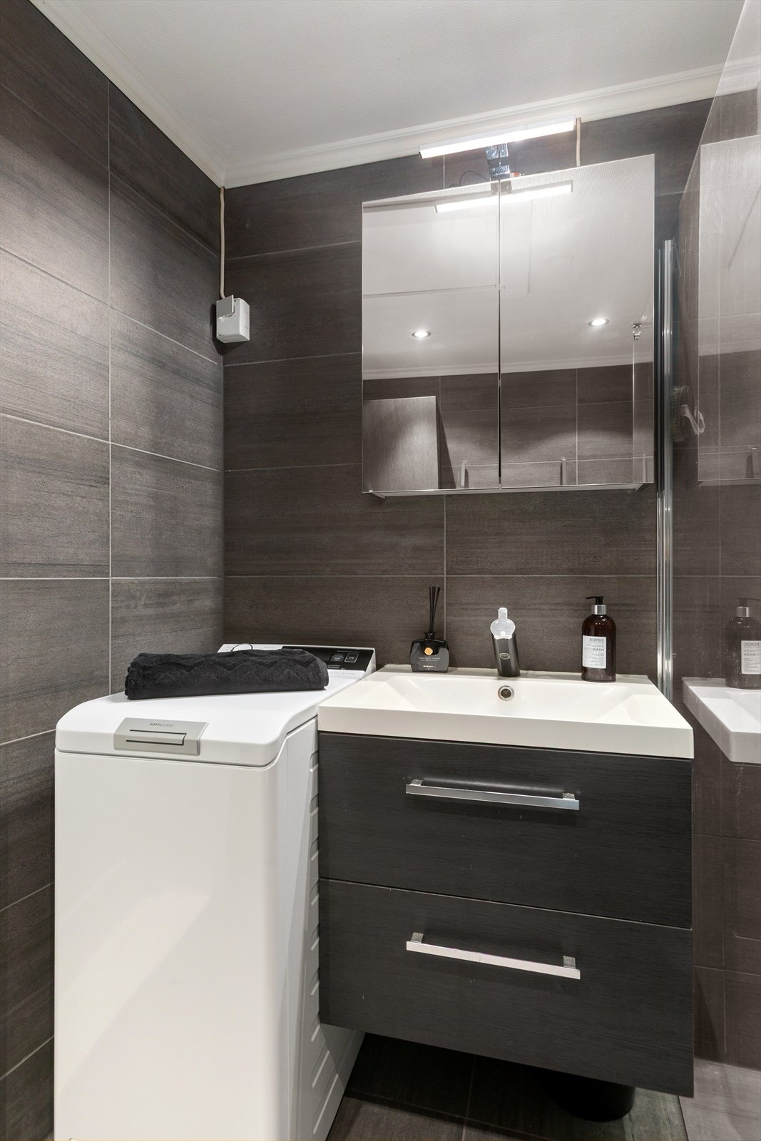 Opplegg for vaskemaskin. Galleribilde