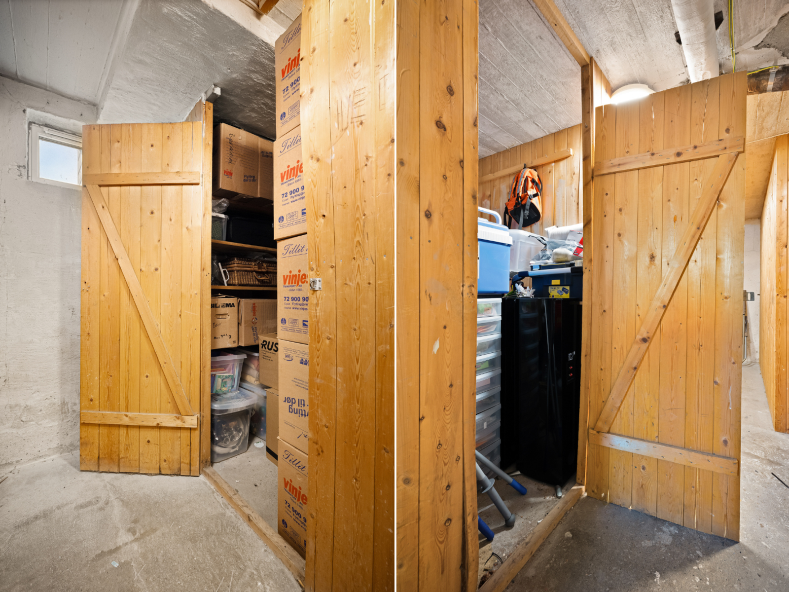 Praktisk bodplass i kjeller medfølger leiligheten Galleribilde