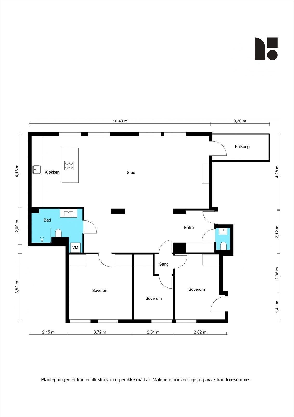 Plantegning Galleribilde
