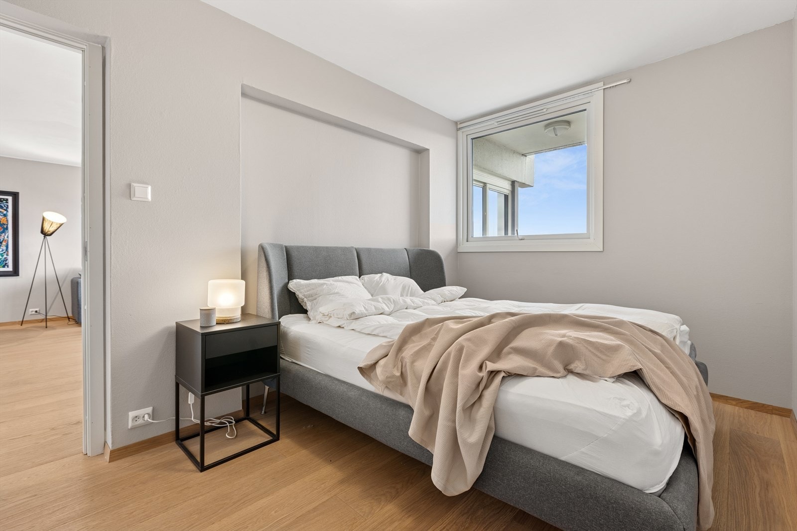 Leiligheten har ett soverom. Galleribilde