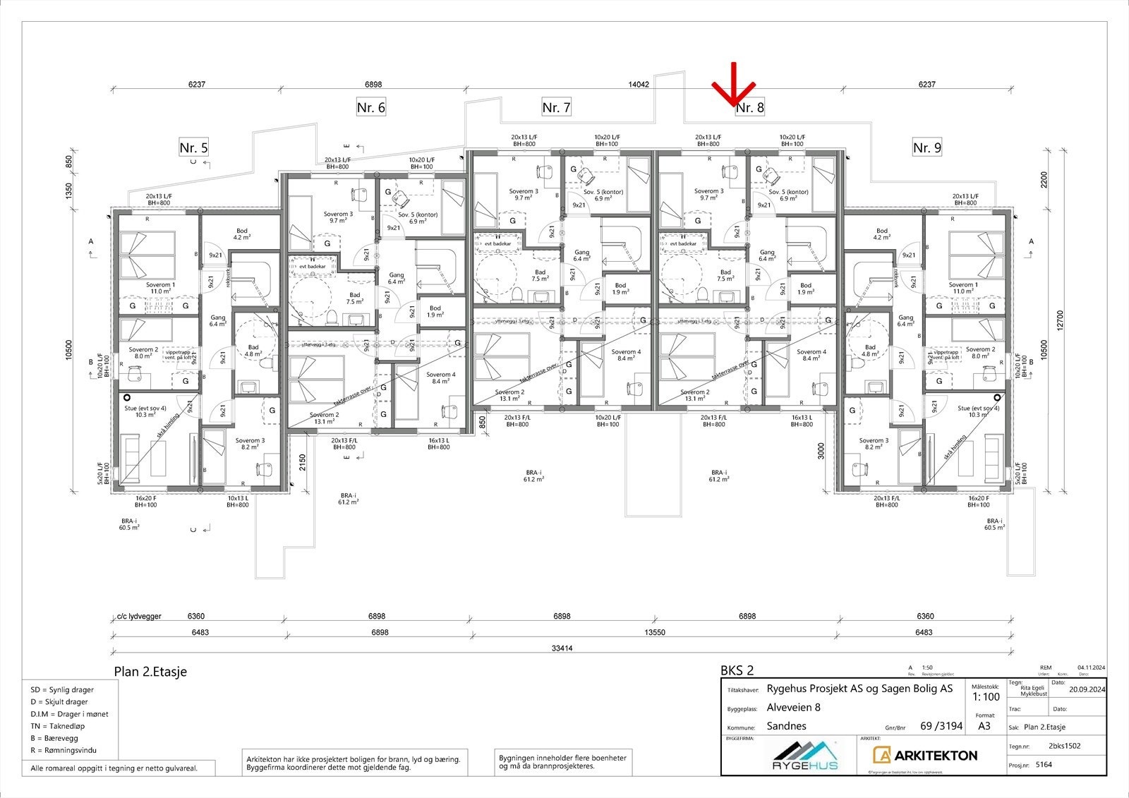 Plan 2. etasje Galleribilde