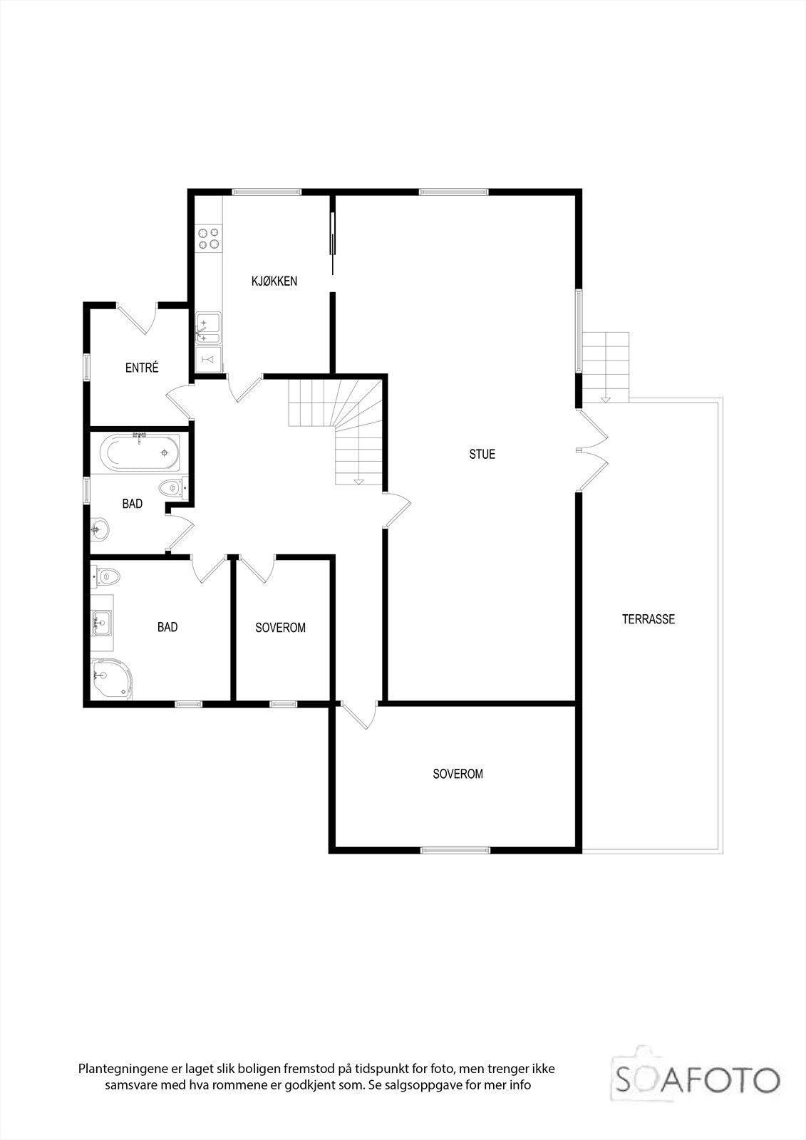 Plantegning 1. et. Galleribilde