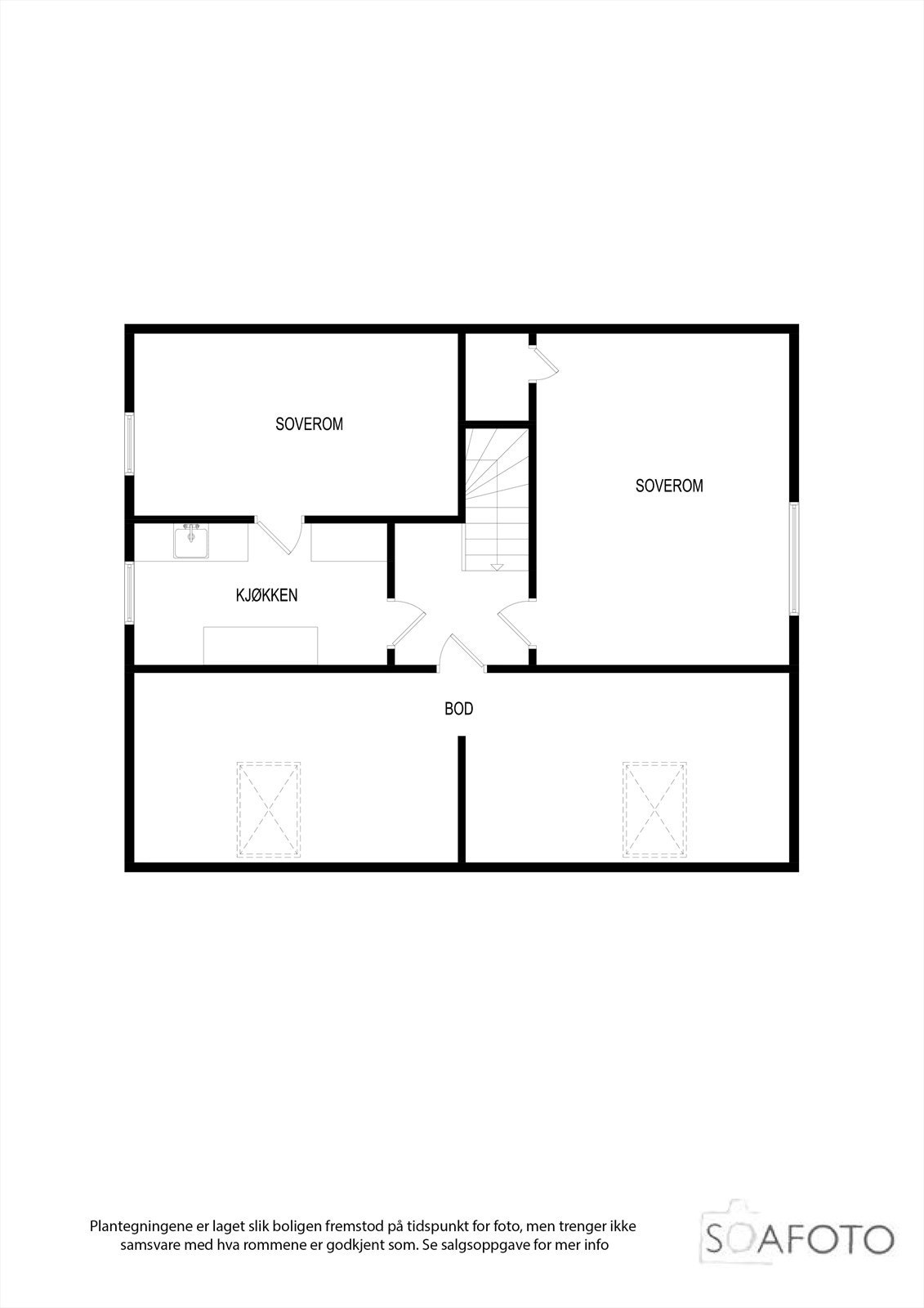 Plantegning 2 et. Galleribilde