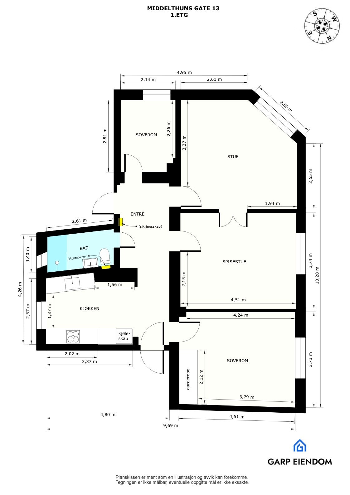 Plantegning Galleribilde