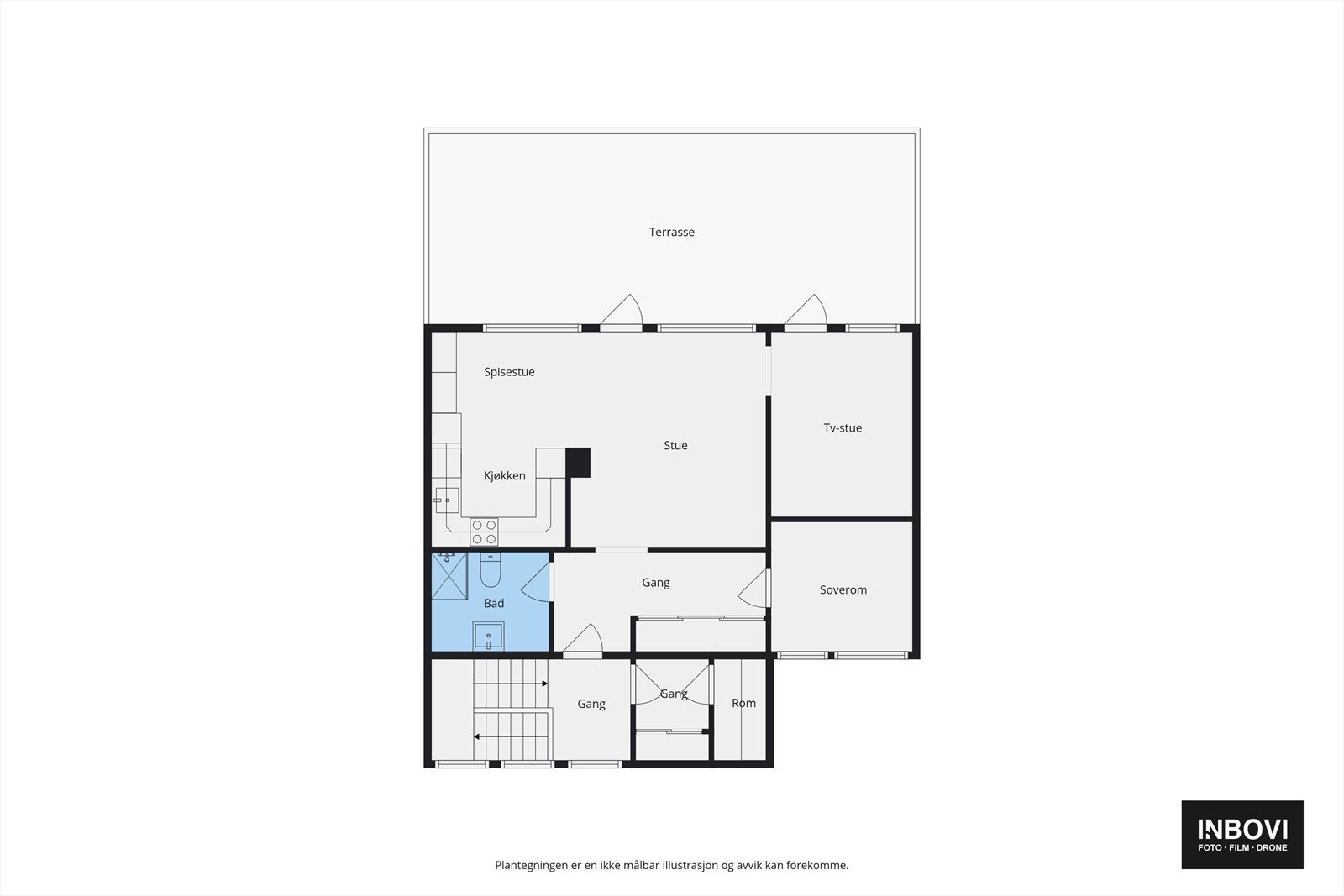 Plantegning 7. etasje Galleribilde