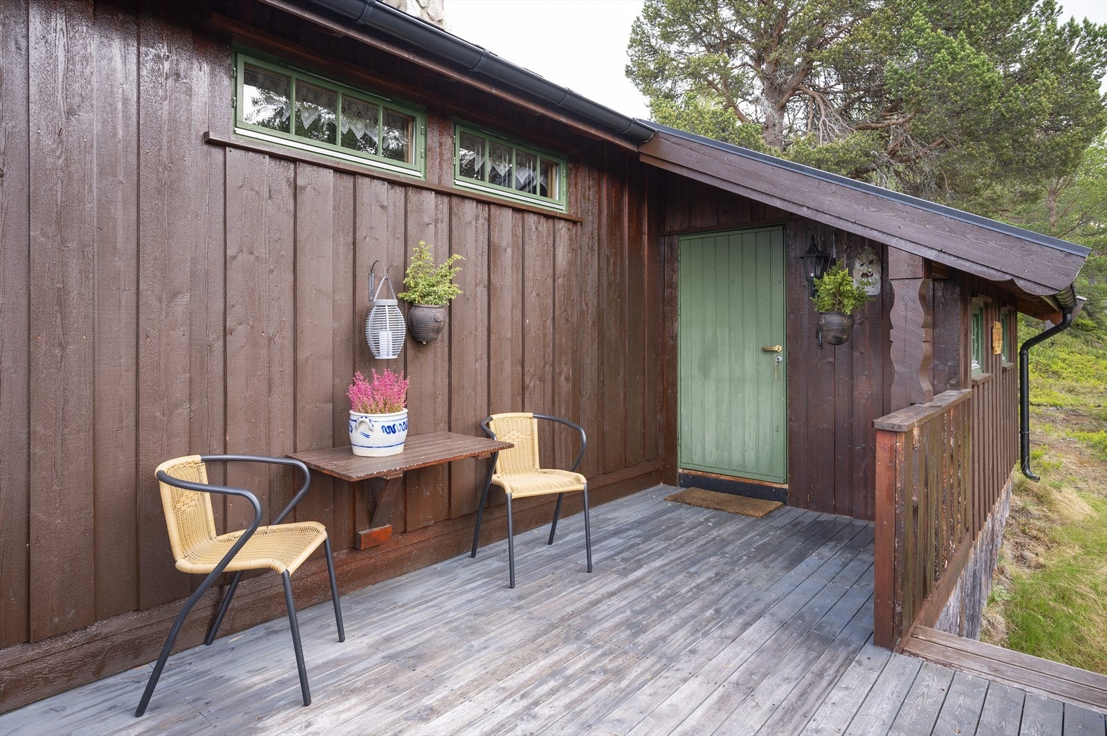 Terrasse ved inngangsparti. Galleribilde