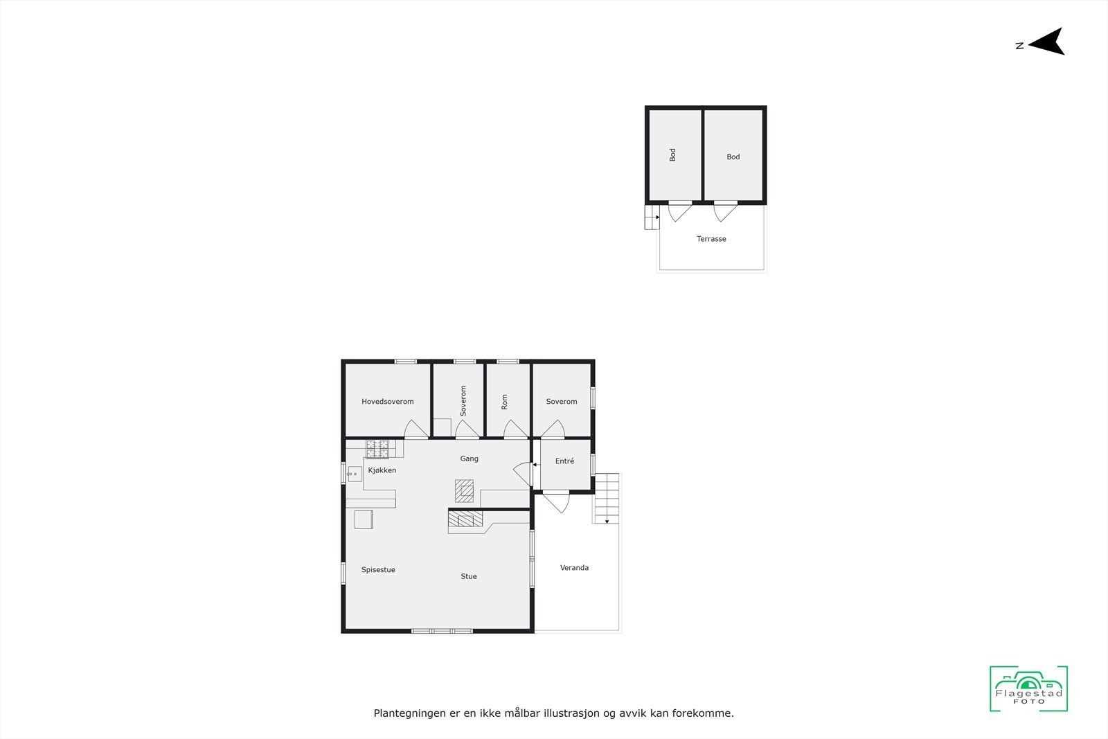 Plantegning Galleribilde