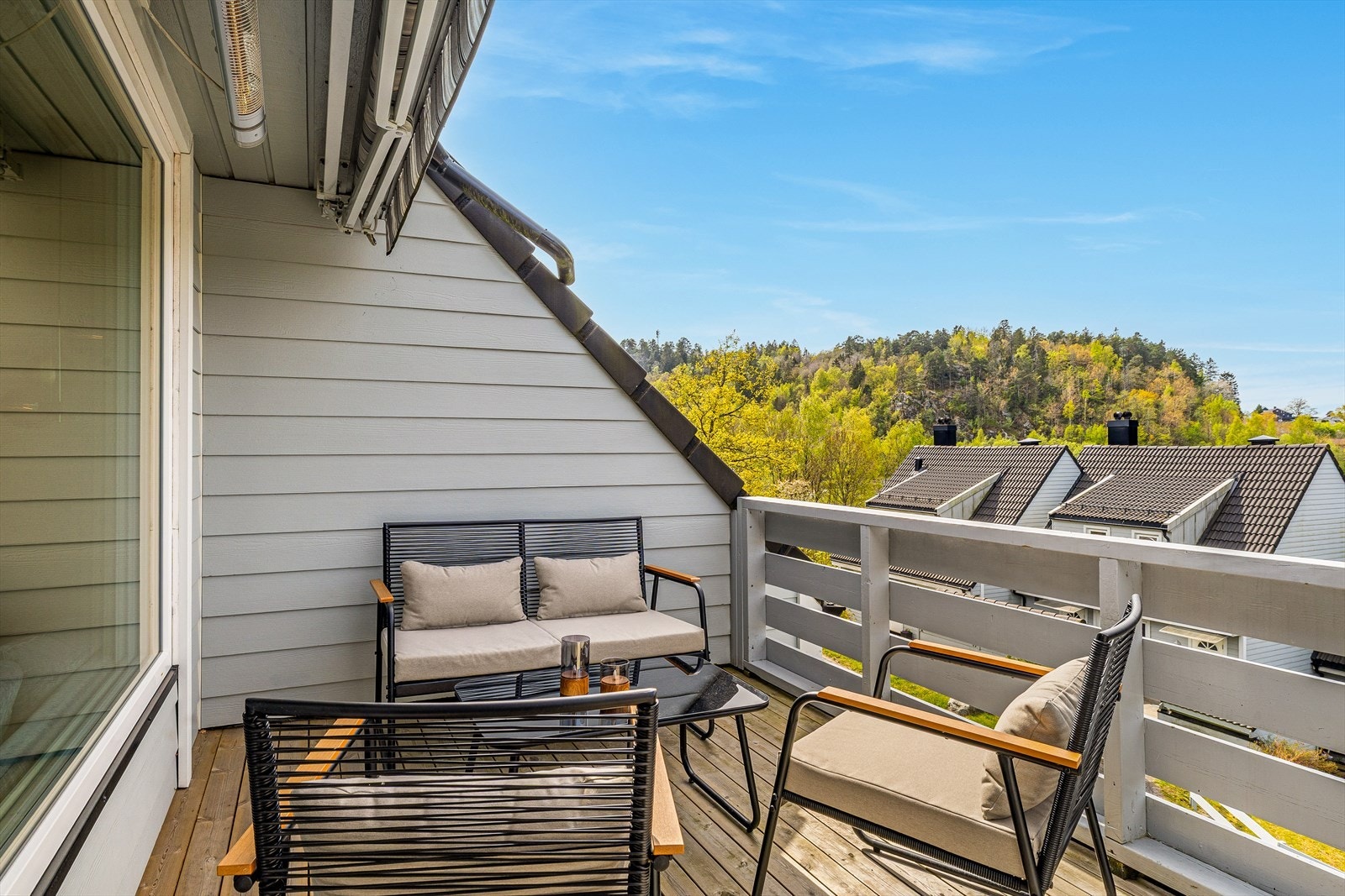 Uteplassen er perfekt for varme dager. Galleribilde