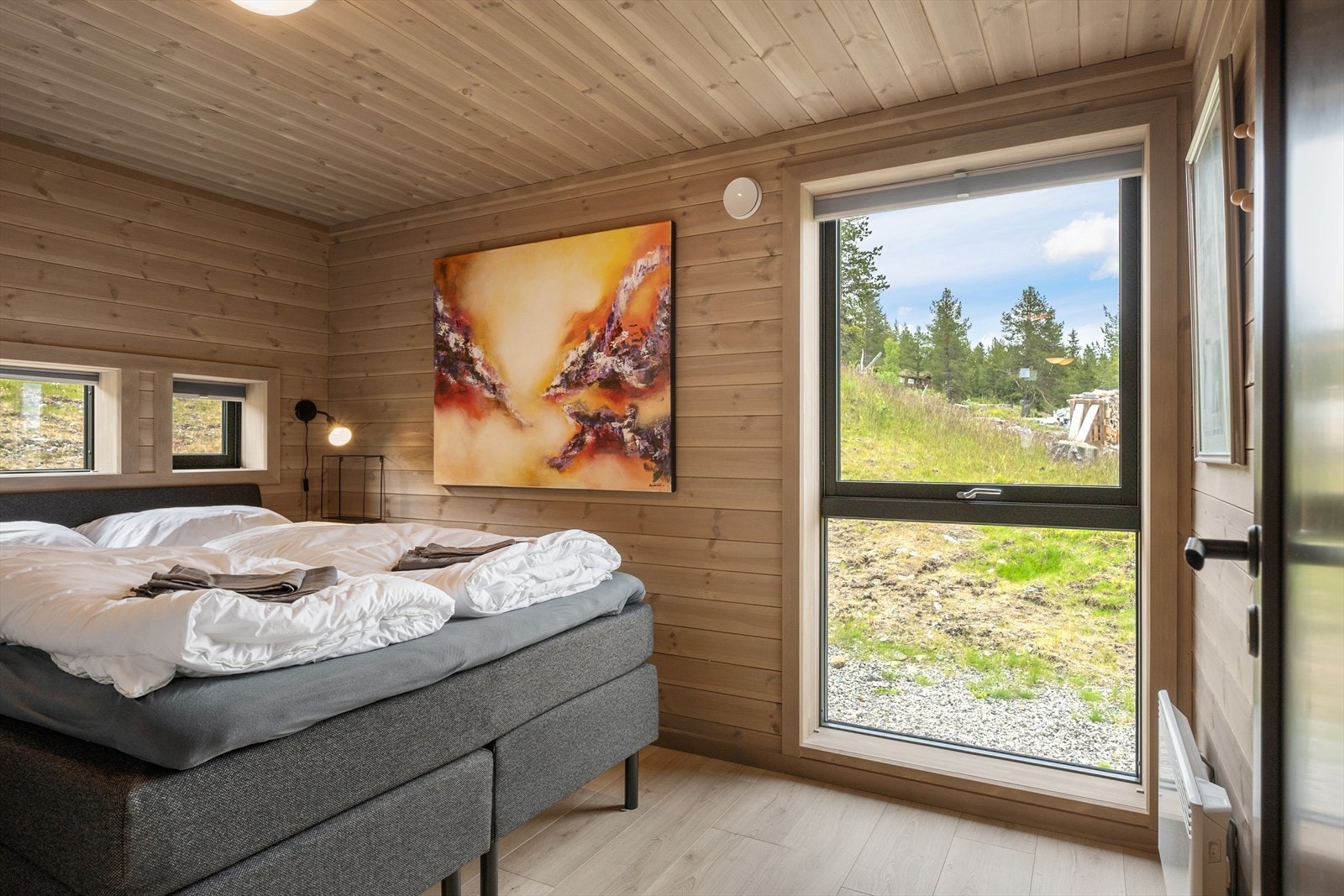 Hovedsoverom - hytta har totalt 4 soverom. Galleribilde