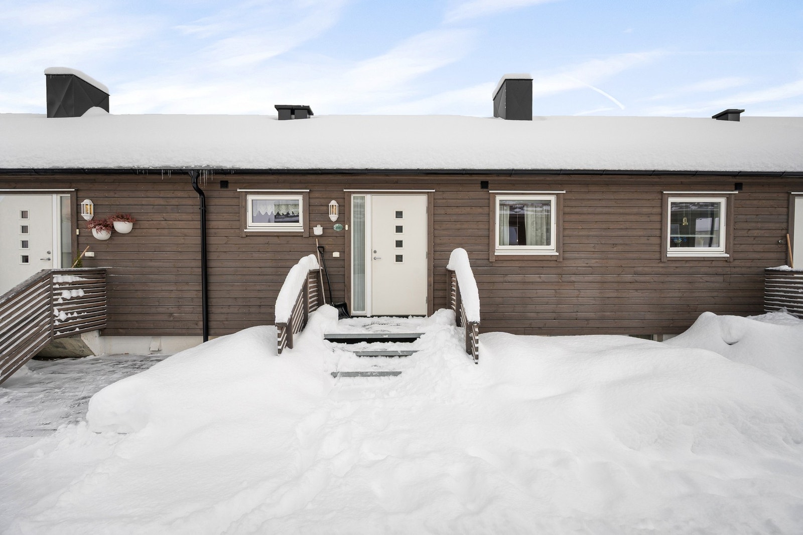 Inngangspartiet er pent oppbygd Galleribilde