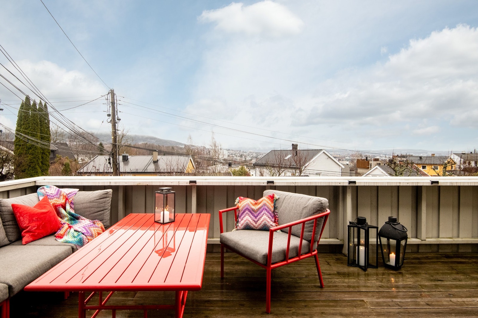 Dette er et utsøkt uterom som gir leiligheten det lille ekstra. Galleribilde