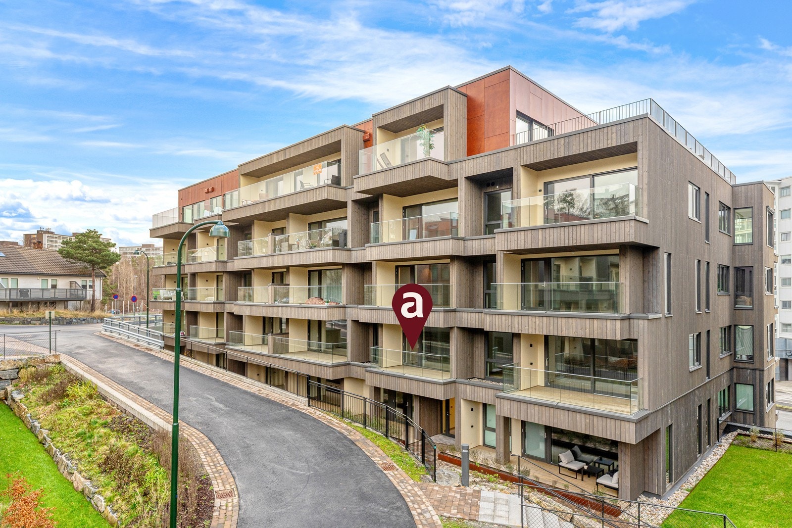 Leiligheten byr på flere gode kvaliteter - bygget er tegnet av den prisbelønte arkitekten Helen & Hard Galleribilde