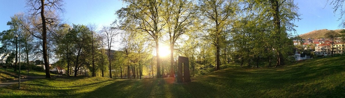 med Christieparken rett utenfor døra. Galleribilde