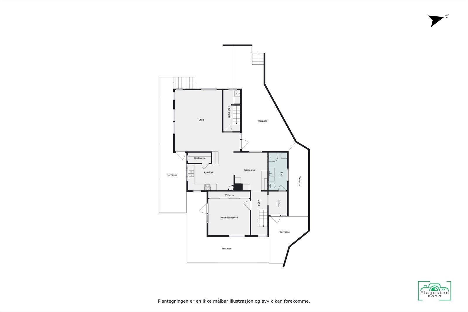 Plantegning - hovedetasje Galleribilde