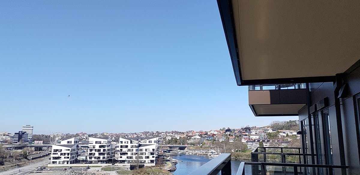 Utsikt fra balkongen Galleribilde