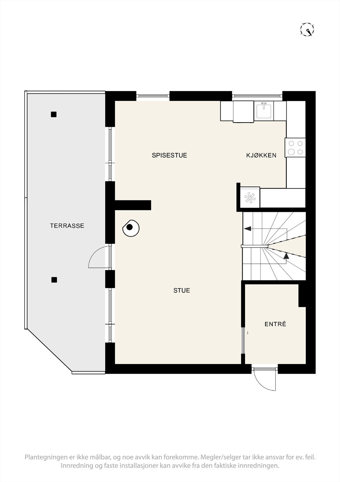 Plantegning - 1.etasje Galleribilde