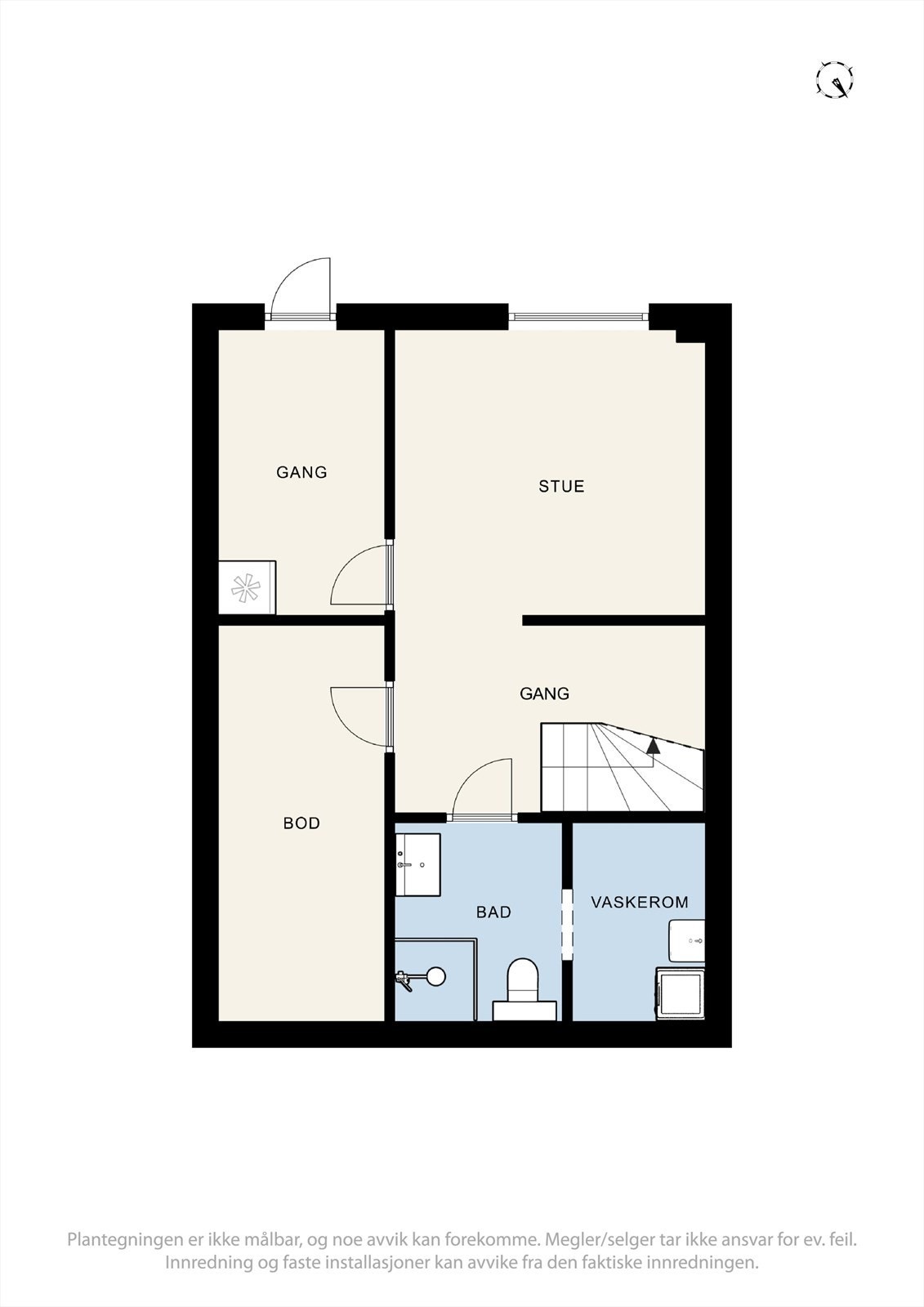 Plantegning - underetasje. Galleribilde