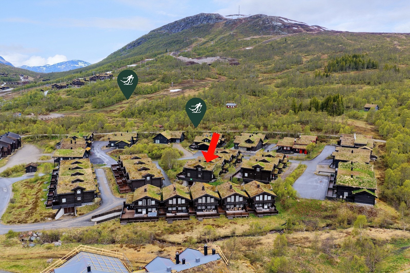 Nærhet til skisenteret og skiløyper Galleribilde