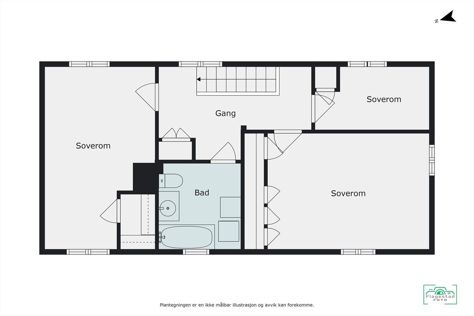 Plantegning 2. etasje Galleribilde