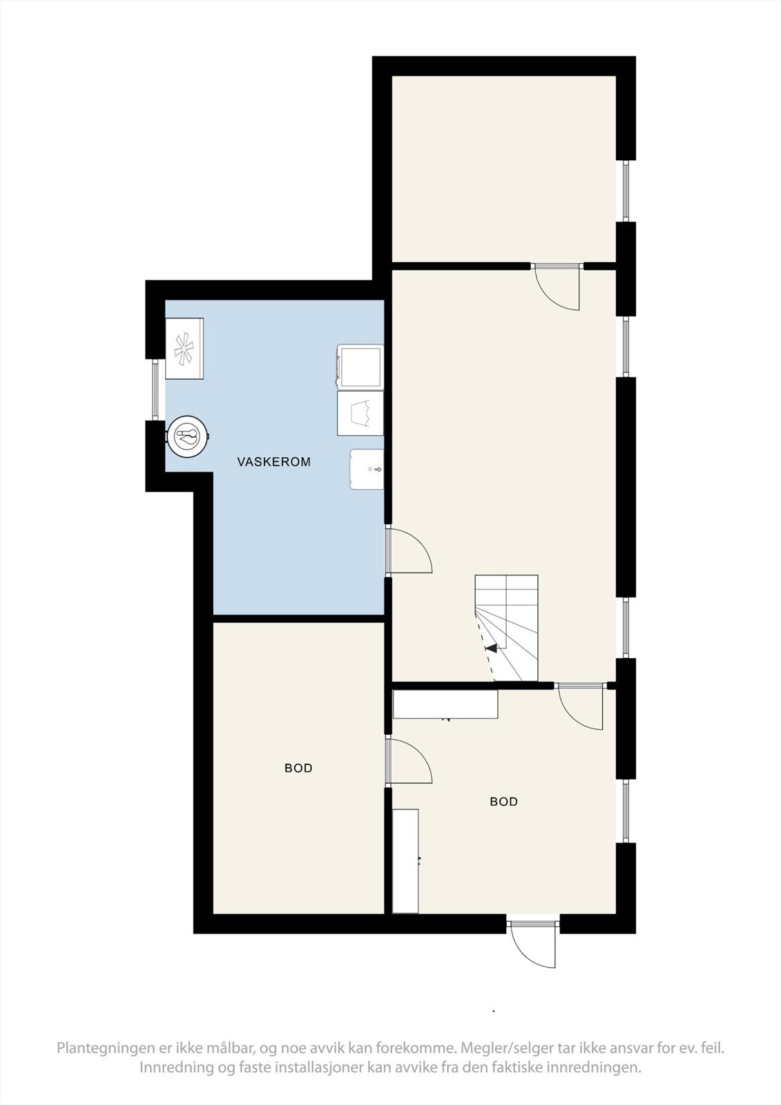 Plantegning underetasje Galleribilde