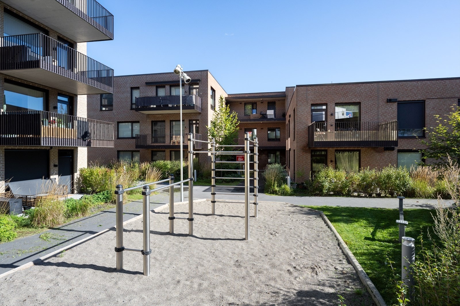 Det er også etablert et utendørs treningsområde for beboerne. Galleribilde