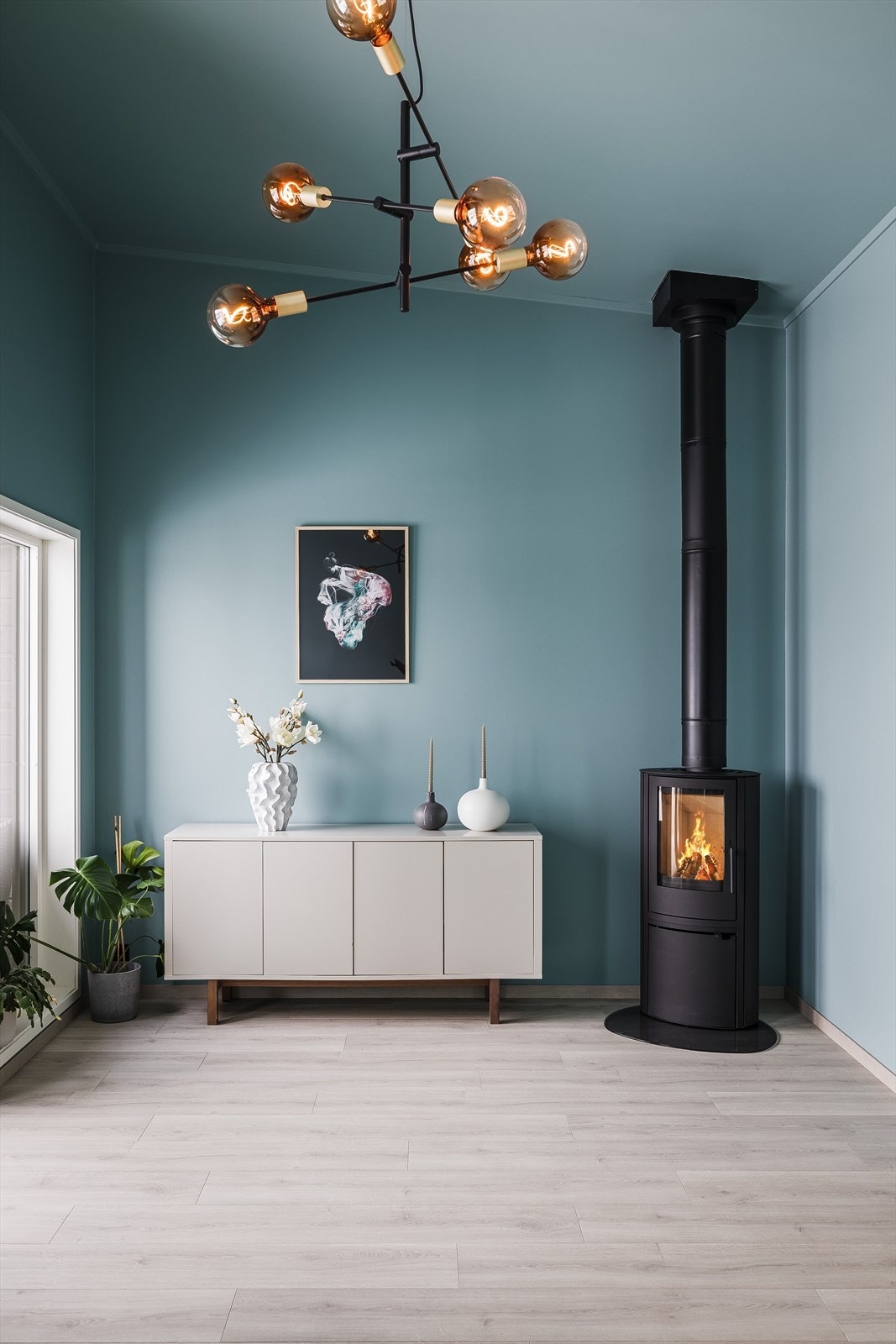 Vedovn gir lun og god varme, samt en herlig stemning. Galleribilde