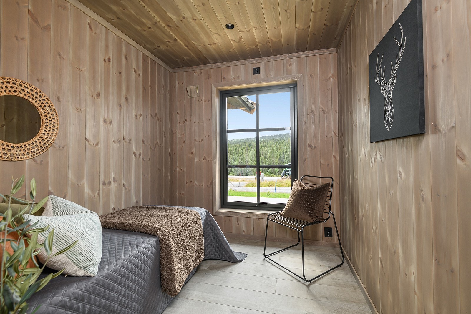 Det er totalt fire soverom i hytta. Galleribilde