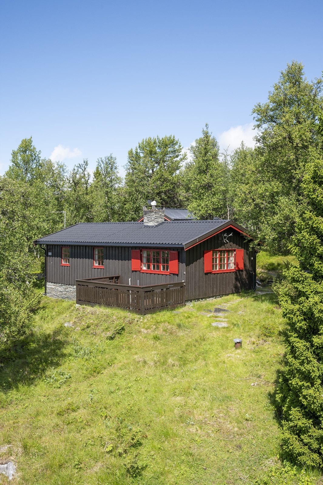 Hytta ligger svært fint til. Galleribilde