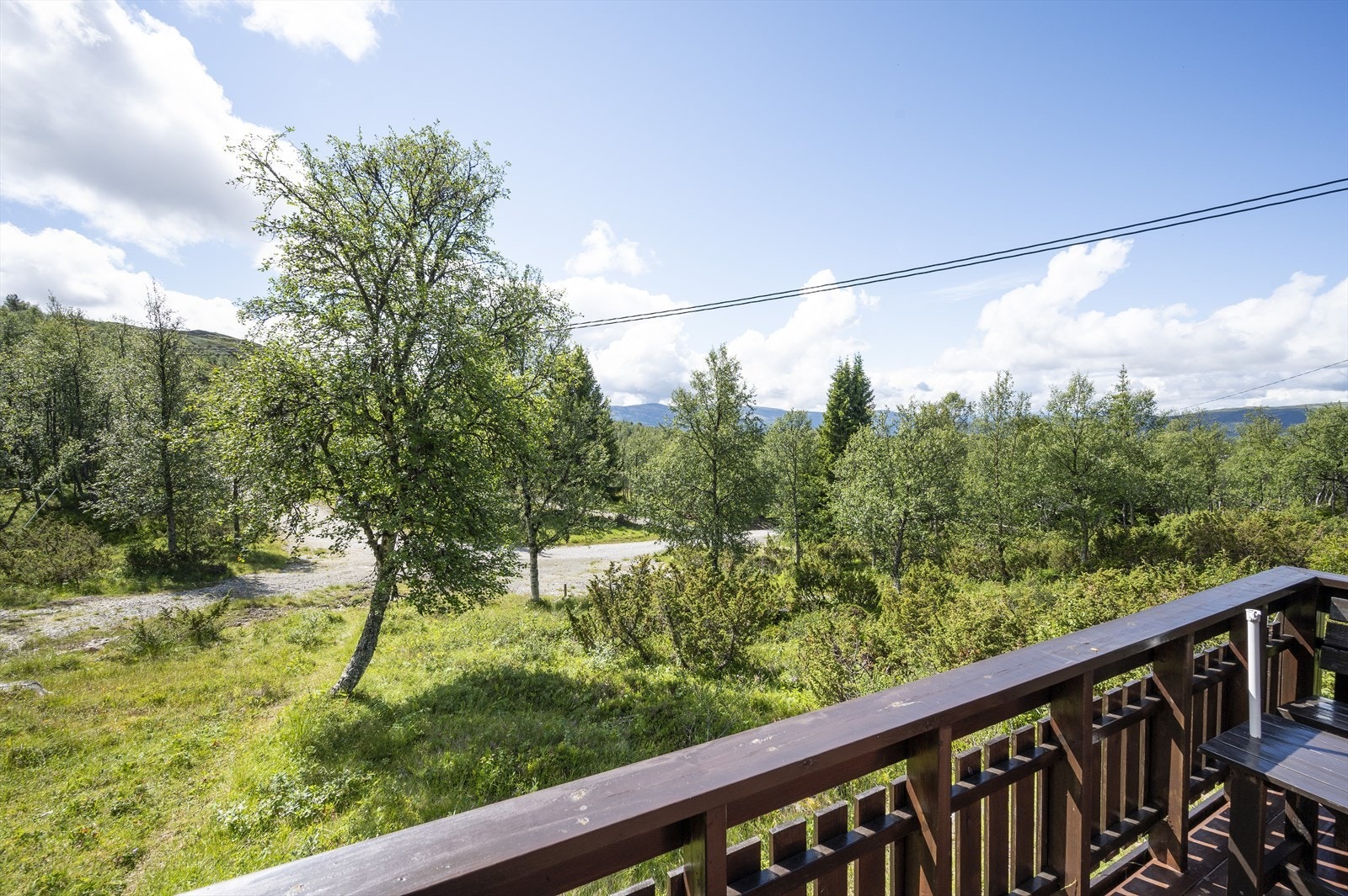 Det er fin utsikt fra hytta. Galleribilde