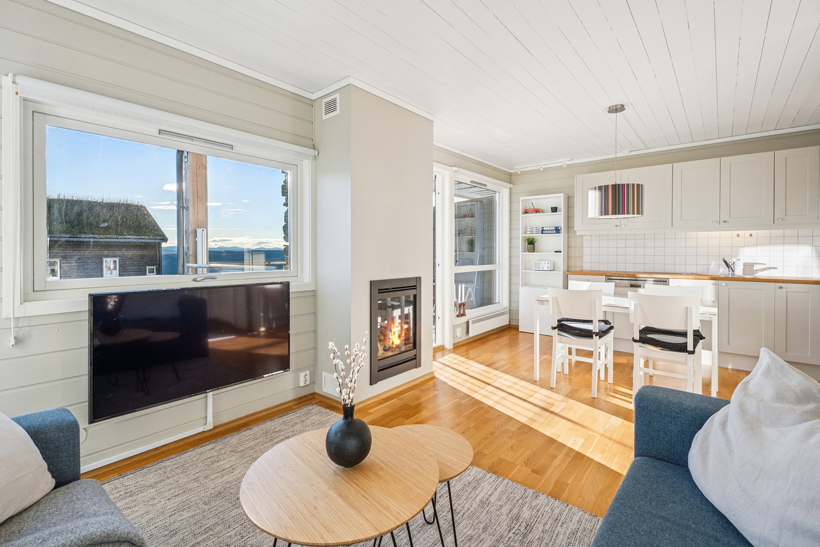 Gasspeisen gir både stemning og effektiv oppvarming på kalde dager. Galleribilde